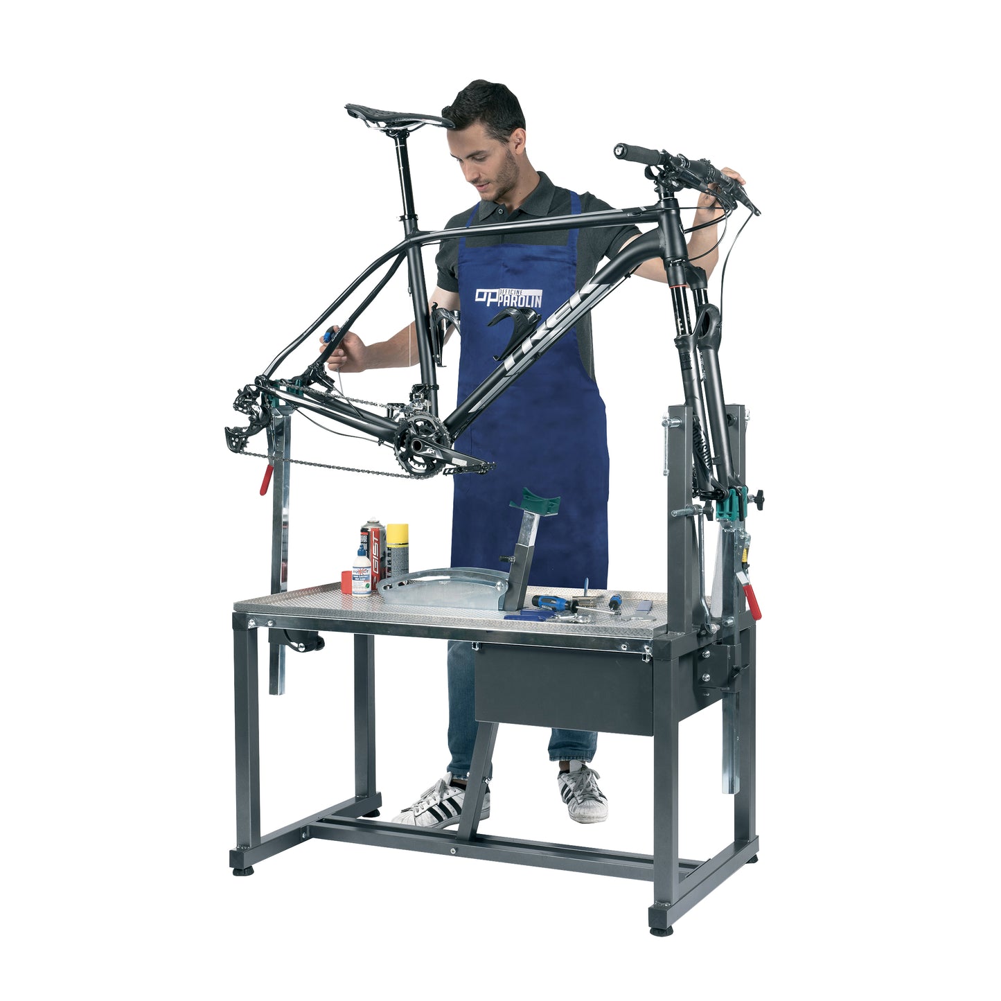 Pied réparation vélo Officine Parolin Genius Max