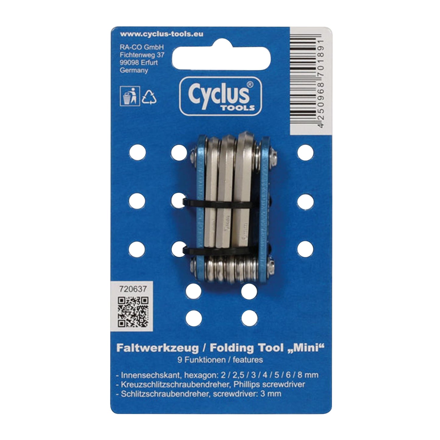 Outil multifonction Cyclus 9 fonctions clés Allen