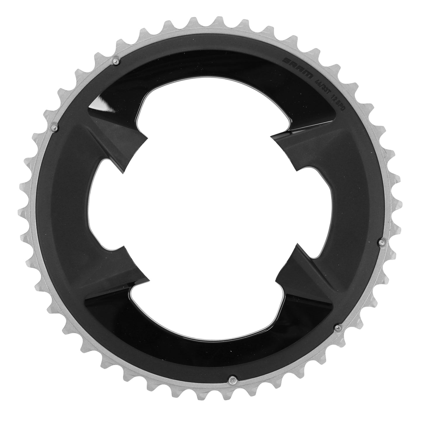 Plateau route 4 bras D107 pour SRAM Rival 46D ext 12V