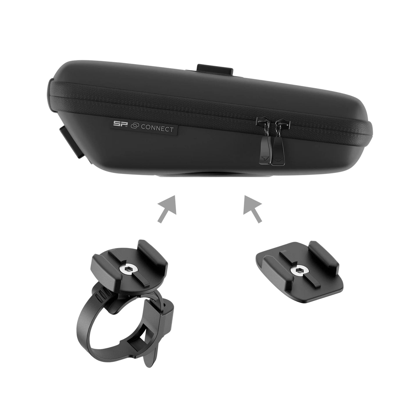 Sacoche de rangement vélo Sp Connect vendu à l'unité avec Support smartphone intégrée noir spc+