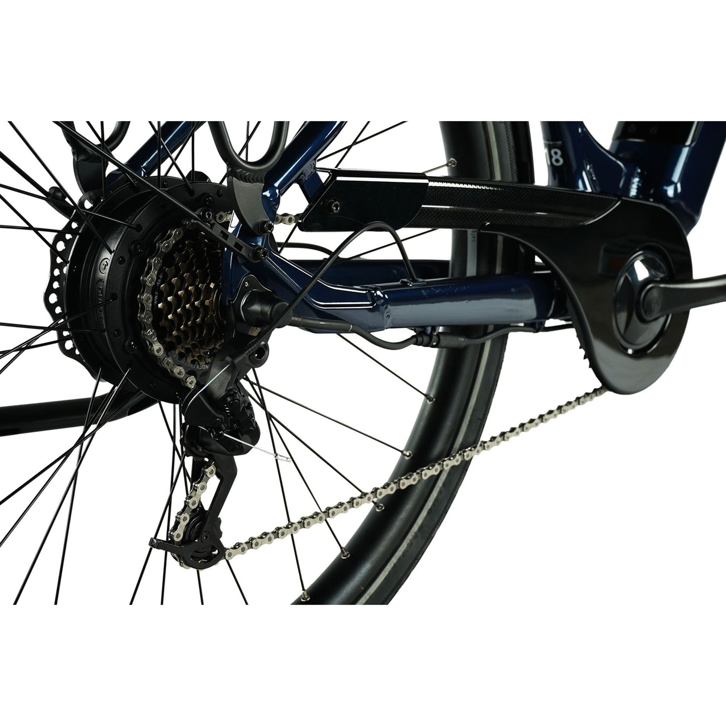 Vélo électrique City 28 Leader Fox Nara bleu Bafang AR 15Ah