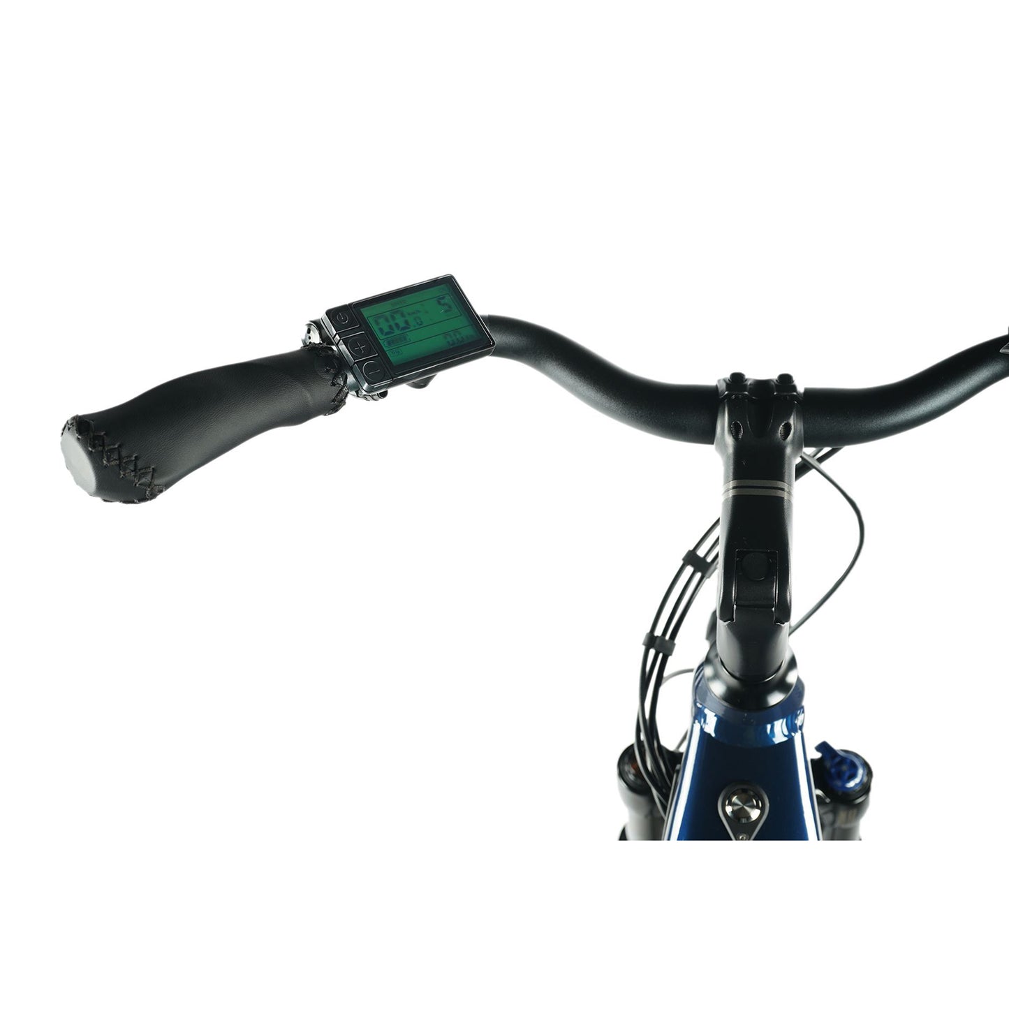 Vélo électrique City 28 Leader Fox Nara bleu Bafang AR 15Ah