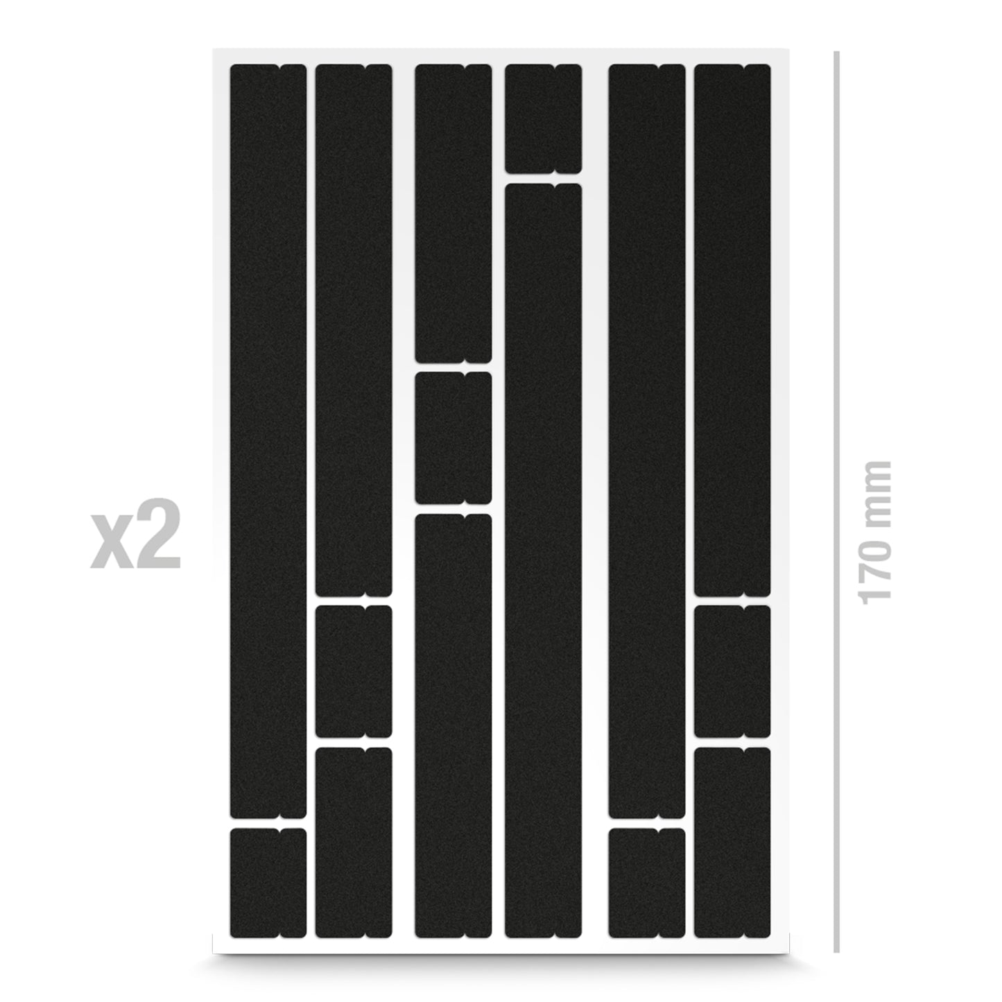 Sticker réfléchissant Reflective Berlin rayon vélo noir