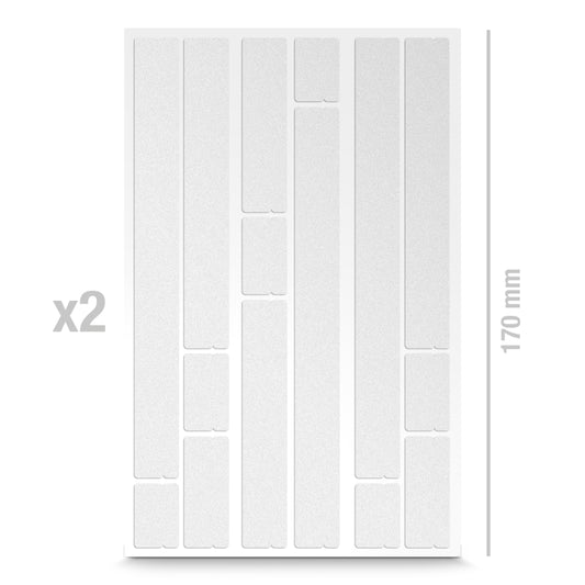 Sticker réfléchissant Reflective Berlin rayon vélo blanc