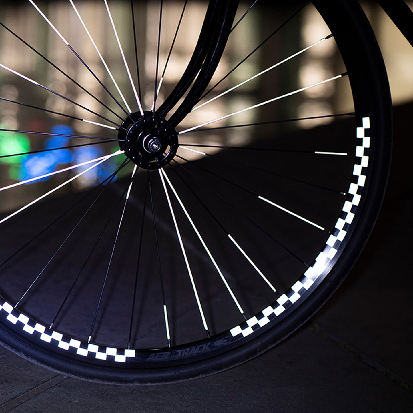Reflective Berlin Wheel Checker Reflective Sticker 20 mm White