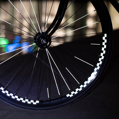 Reflective Berlin Wheel Checker Reflective Sticker 20 mm White