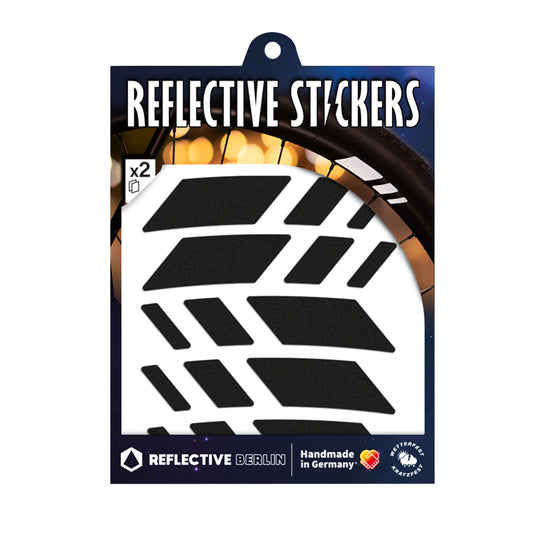 Sticker réfléchissant Reflective Berlin roue racer 20 mm noir