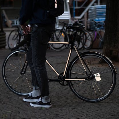 Reflective sticker Reflective Berlin frame black stripes