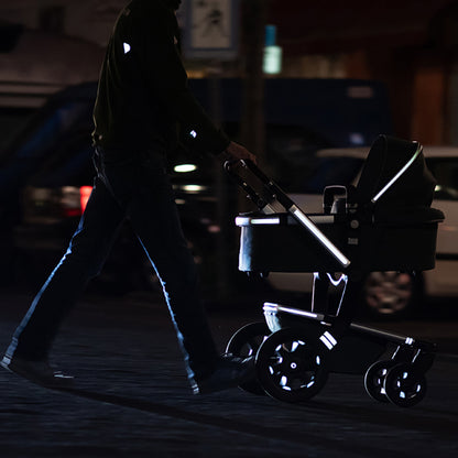 Reflective sticker Reflective Berlin frame black stripes