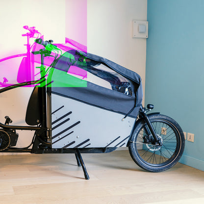 Reflective sticker Reflective Berlin frame black stripes