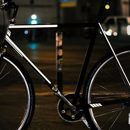 Reflective Berlin frame reflective sticker white stripes