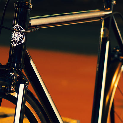 Reflective Berlin frame reflective sticker white stripes