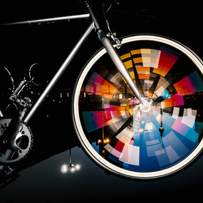 Sticker réfléchissant Reflective Berlin rayon vélo rainbow