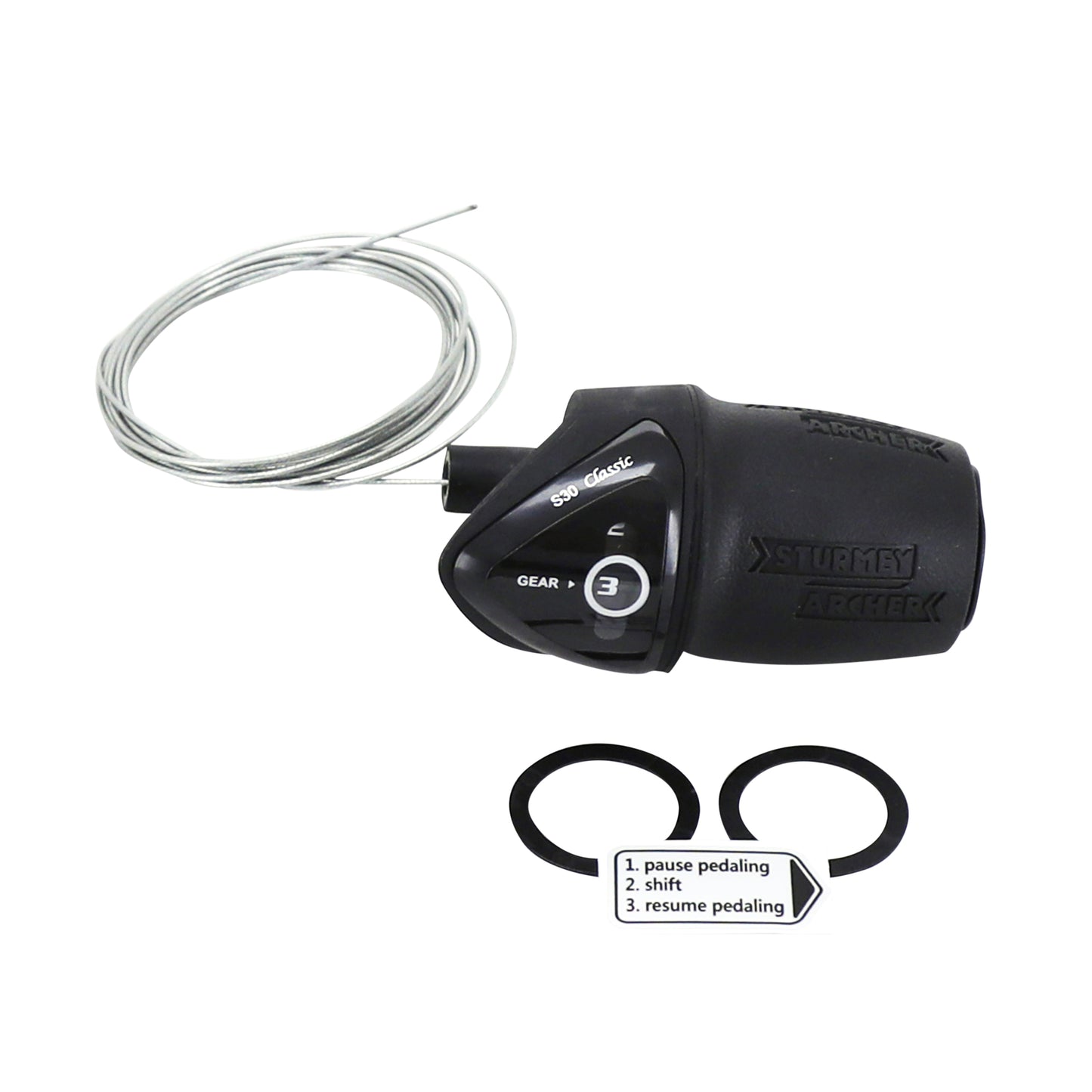 Manette city Sturmey Archer 3V tournante TSS33