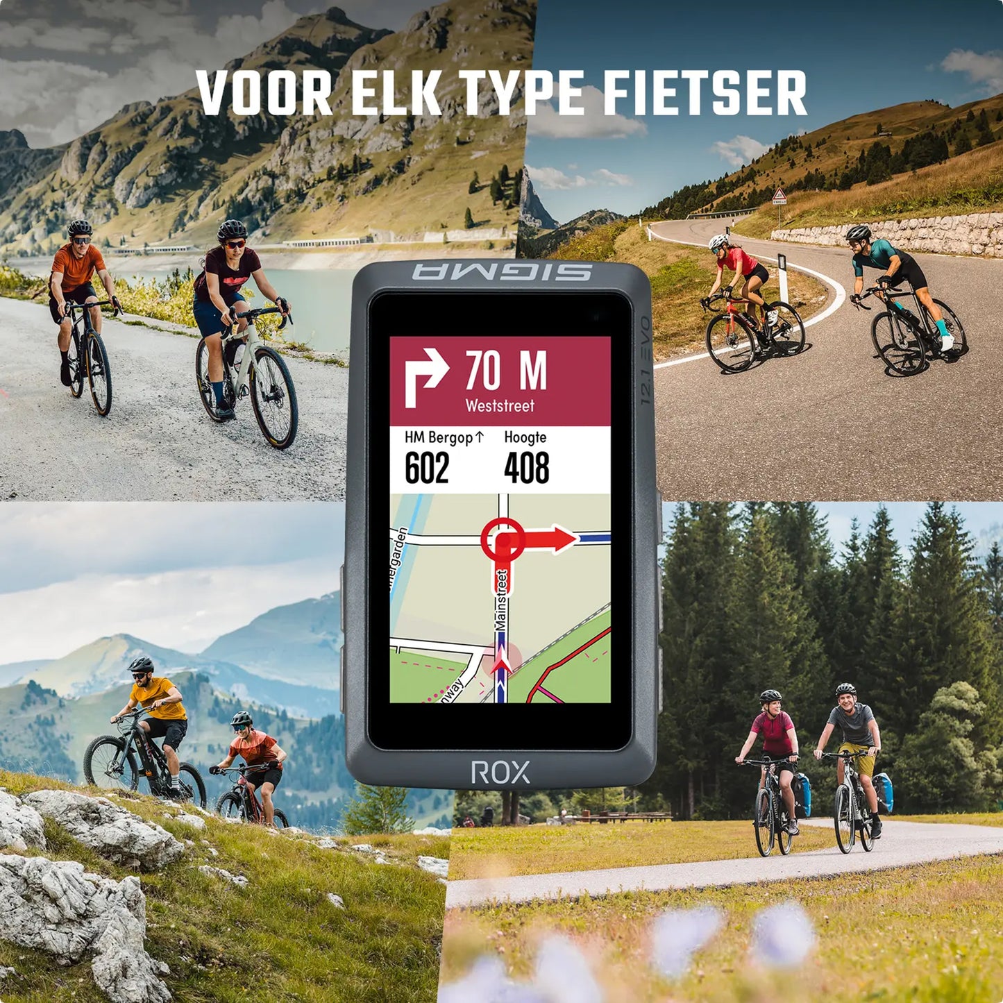 Compteur Sigma rox12.1 evo Gps noir avec cardio et altimètre