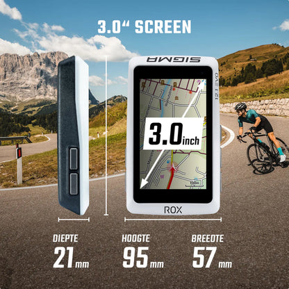 Compteur Sigma rox12.1 evo Gps noir avec cardio et altimètre