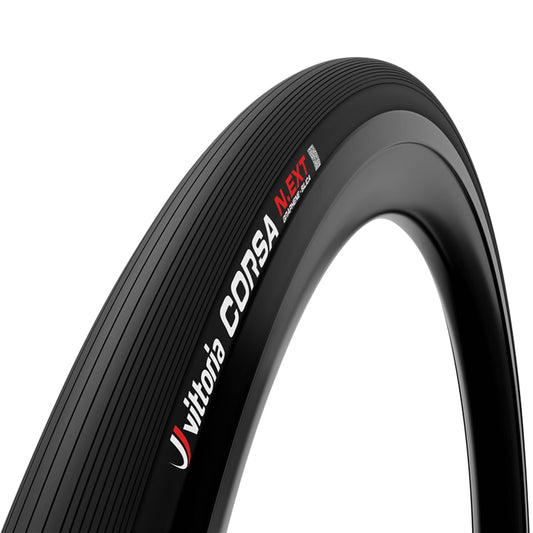 Road Tire 700 X 32 Vittoria Corsa N.Ext Tubeless Ready Hookless Rim Compatible (Giant Type) Black Graphene 2.0 TS (32-622) 330g