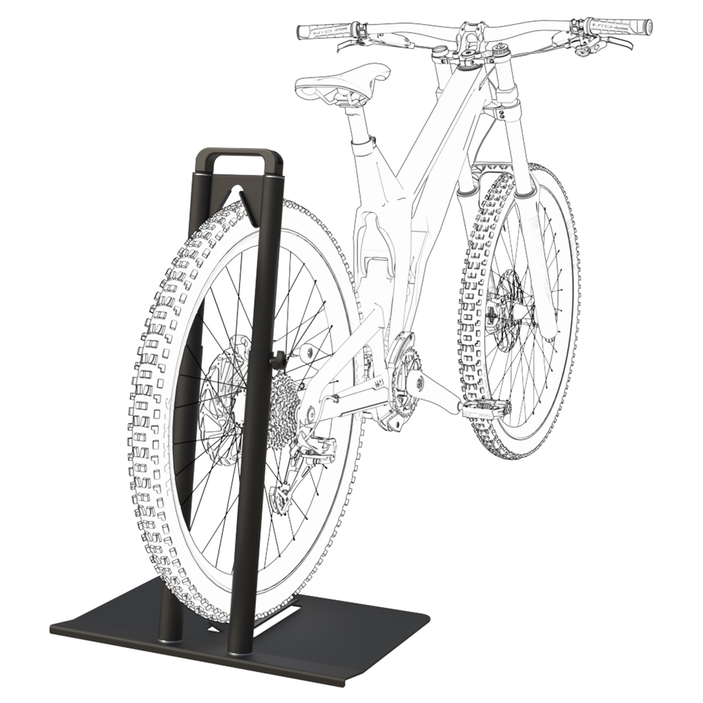 Support vélo Peruzzo Set & Go réglable 24–29"