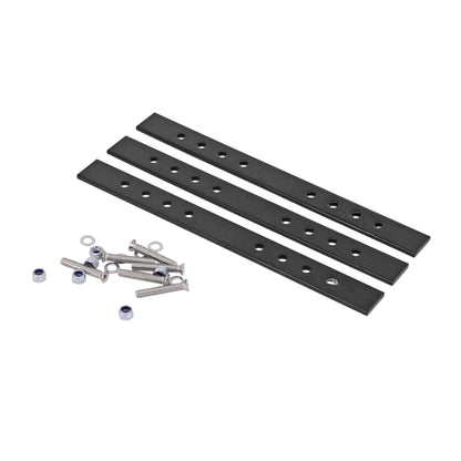Newton aluminum black bicycle rack plate 40x40cm