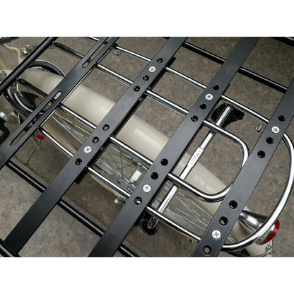 Newton aluminum black bicycle rack plate 40x40cm
