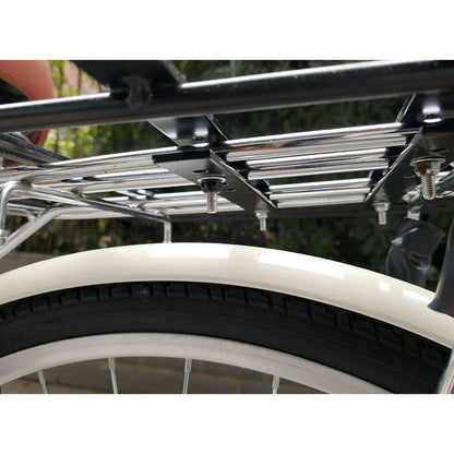 Newton aluminum black bicycle rack plate 40x40cm