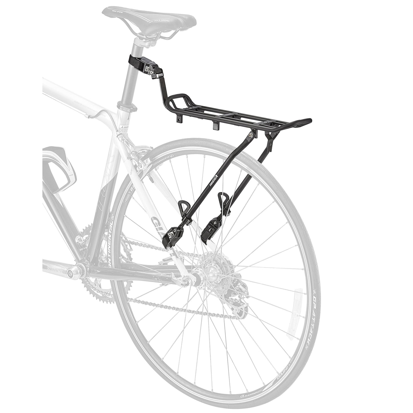 Ibera Road PakRak 26-29 Black Aluminum Rear Rack