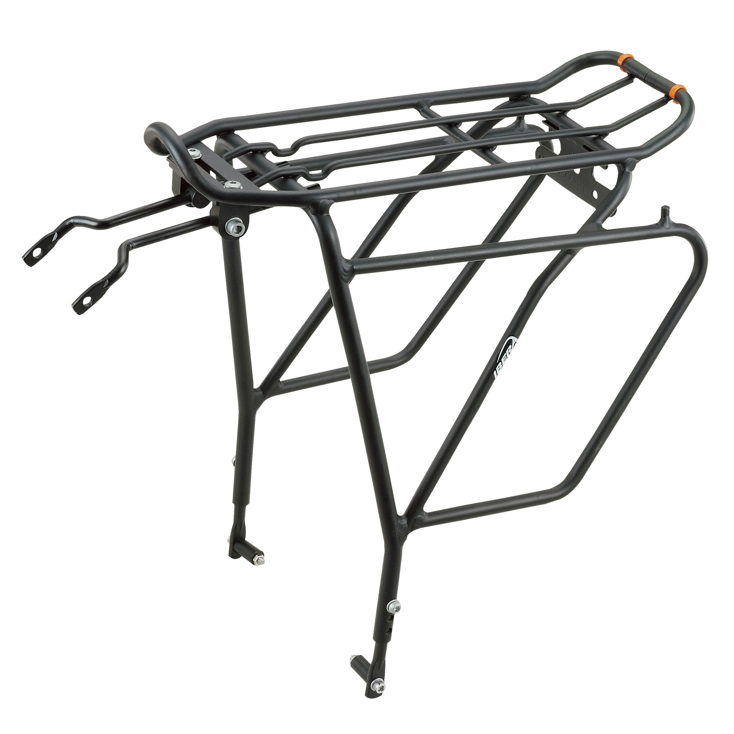 Ibera Touring Plus Rear Rack Black Aluminum 26-29 PakRak