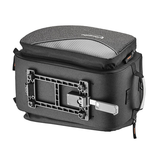 Sacoche arrière vélo trunkbag Ibera commuter bag mik noir 15l fixation porte bagage système mik 37.5x26x25cm