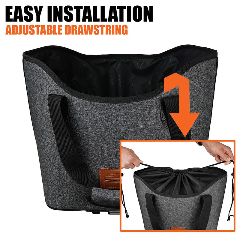 Panier-sac arrière Ibera Shopping gris 17L pour MIK