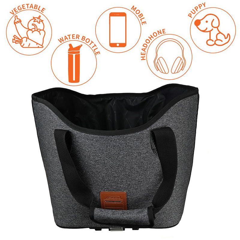 Panier-sac arrière Ibera Shopping gris 17L pour MIK