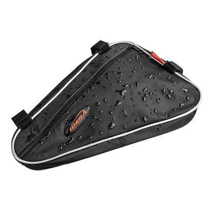 Sacoche de cadre vélo triangle Ibera resistant à l'eau noir 31x21x6cm