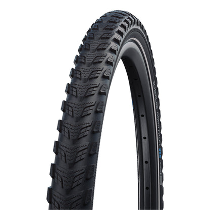 Hybrid Bicycle Tire Cross 700 x 38 (29 x 1.50) Schwalbe Marathon 365 TR (38-622) GreenGuard Puncture Protection Reflex Sidewall - All-Season Tire