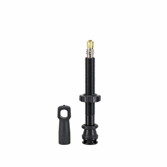 Valve tubeless Presta Newton noire 47 mm 4 trous