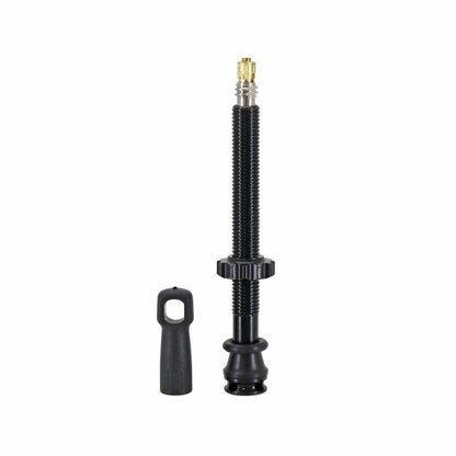 Newton black Presta tubeless valve 60 mm 4-hole