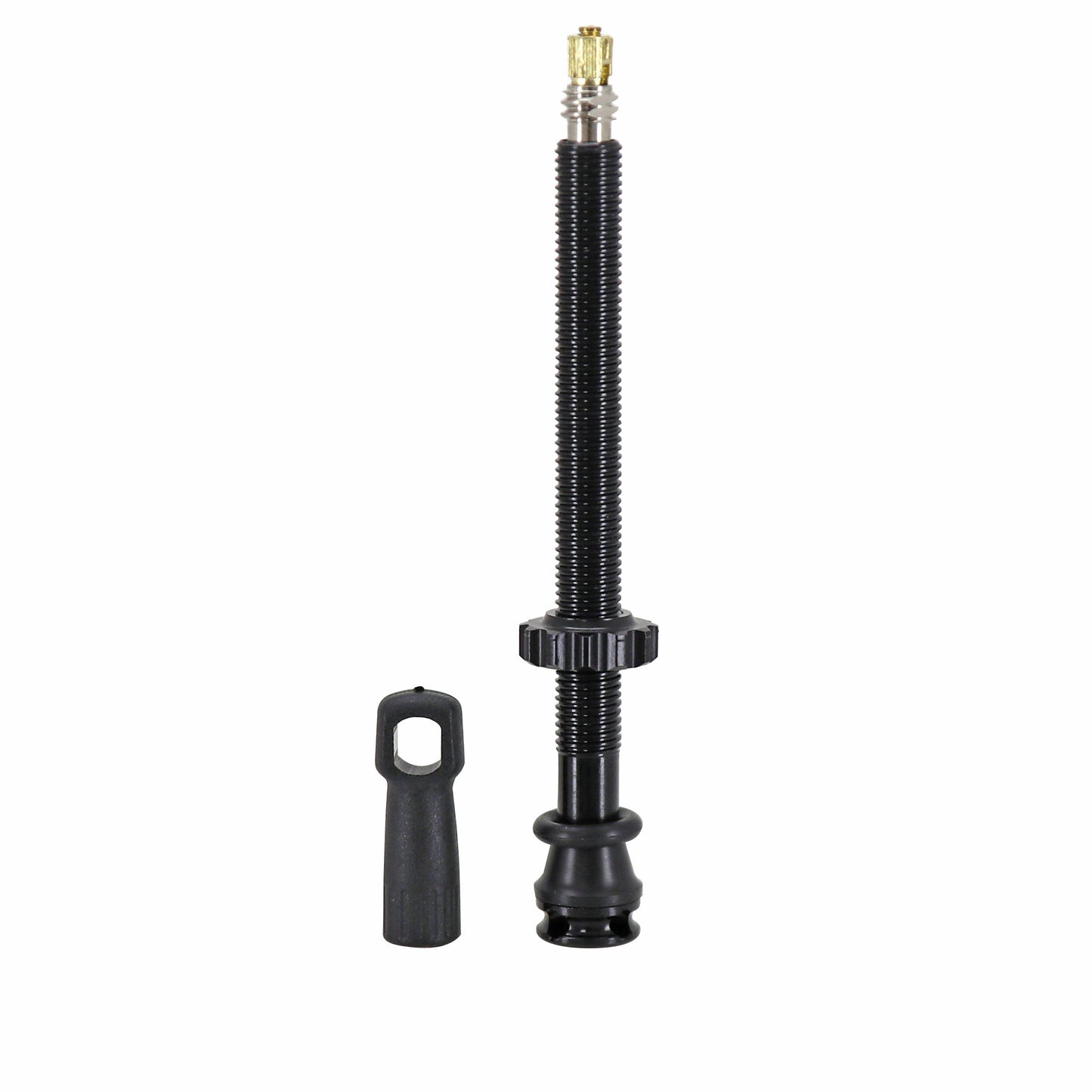 Newton Black Presta Tubeless Valve 87 mm 4-hole