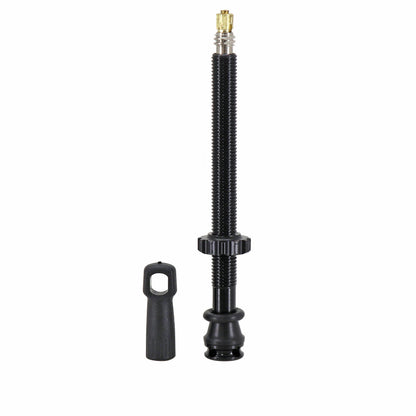Newton Black Presta Tubeless Valve 87 mm 4-hole