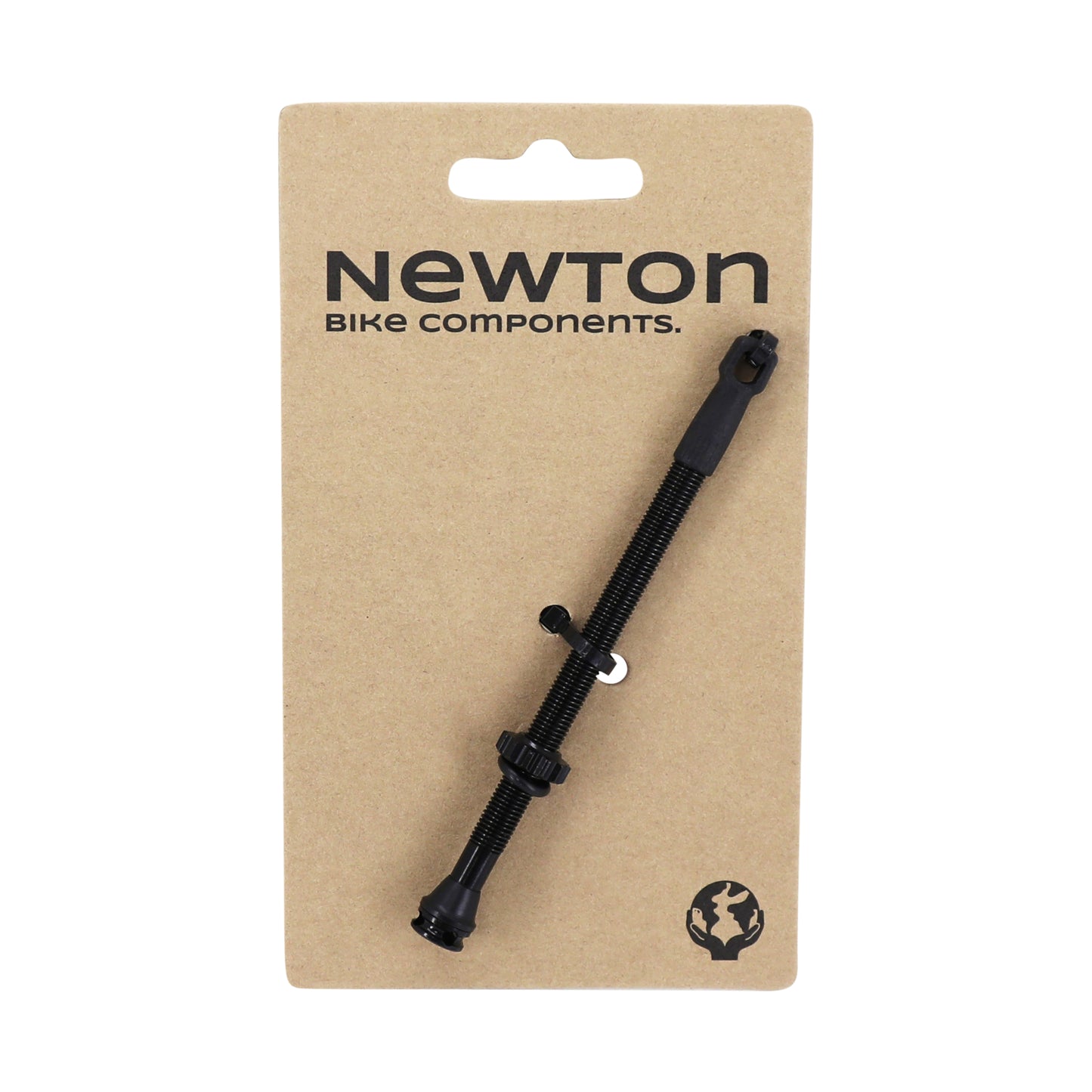 Newton Black Presta Tubeless Valve 87 mm 4-hole