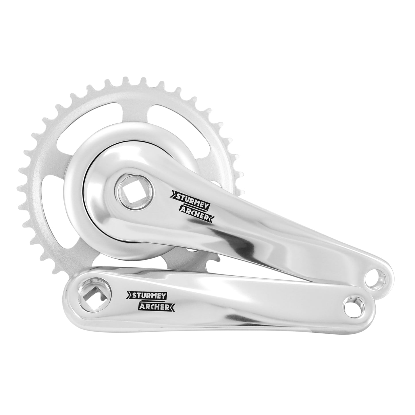 Crankset city Sturmey Archer FCS608 alu 170 chainring 38 bottom bracket 123