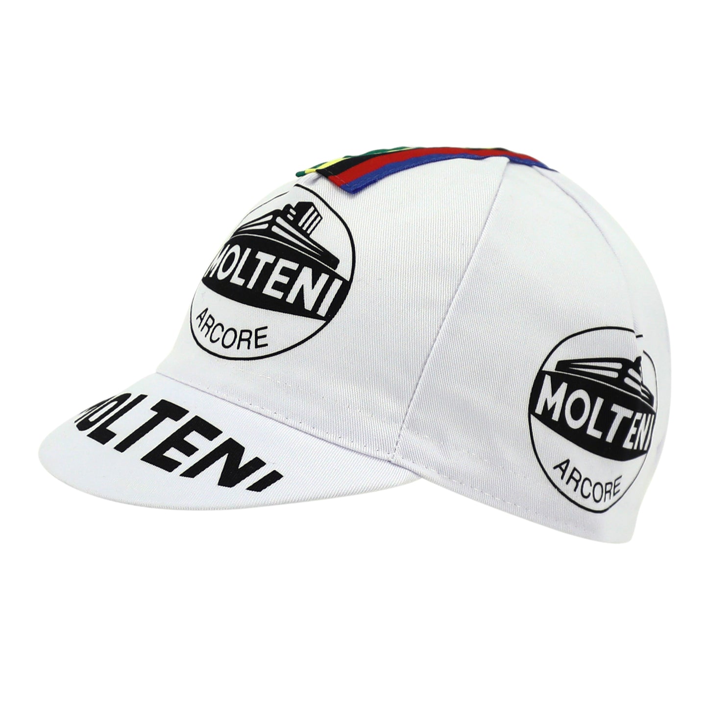 Casquette vélo équipe vintage molteni champion du monde blanc Gist
