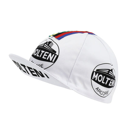 Casquette vélo équipe vintage molteni champion du monde blanc Gist