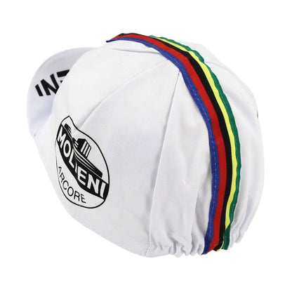 Casquette vélo équipe vintage molteni champion du monde blanc Gist