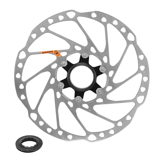 Shimano 203mm Deore-SLX RT64 Centerlock Disc Brake Rotor External Nut Silver