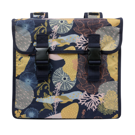 Sacoche arrière vélo double Basil mara xl 35l multicolor 43x14x36cm