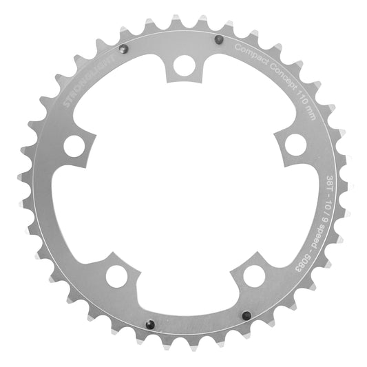 Plateau route Stronglight Dural D110 38D int Shimano argent 9-10V