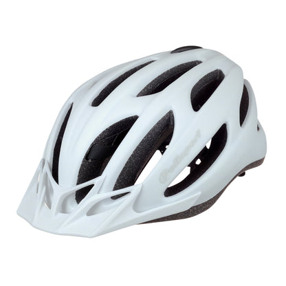 Polisport Adult City Bike Helmet Sport Flow In-Mold Matte White with White Visor