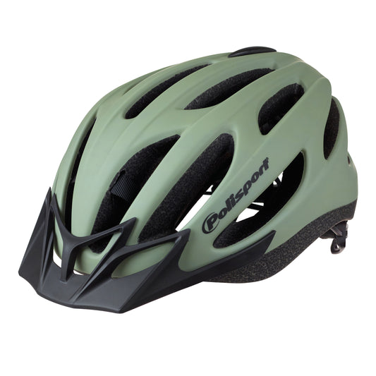 Polisport Sport Flow Adult City In-Mold Green Matte Cycling Helmet