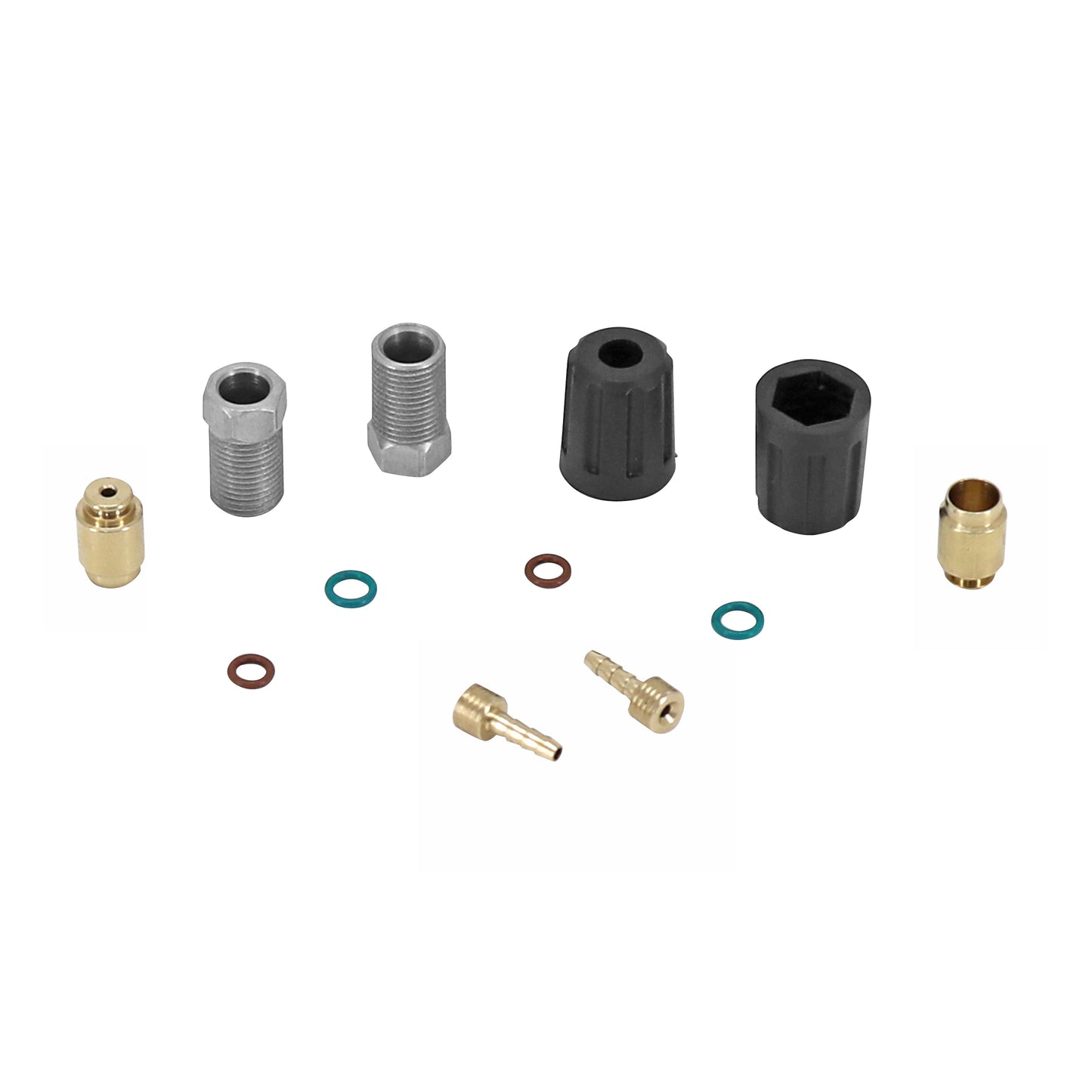 Hydraulic brake spare kit star 2 fittings + 2 olives + 4 seals for 2 and 4 pistons sold as PCP kit