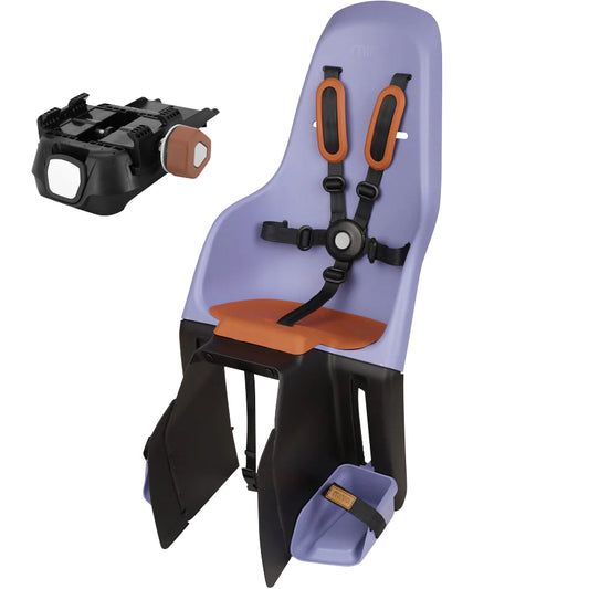 Polisport Mini rear child bike seat for rack, purple