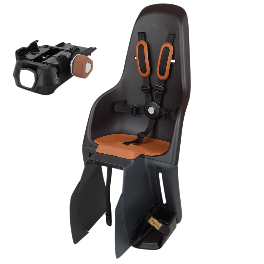 Siège enfant arrière Polisport Minia porte-bagage noir