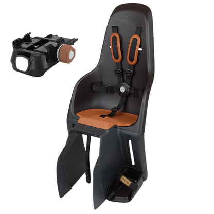 Siège enfant arrière Polisport Minia porte-bagage noir